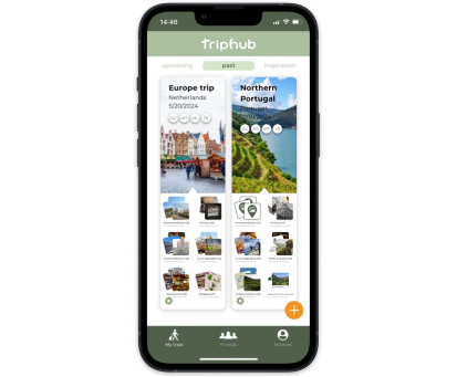 Homescreen TripHub app