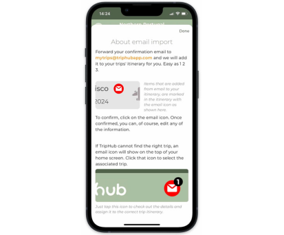 Triphub app informatie