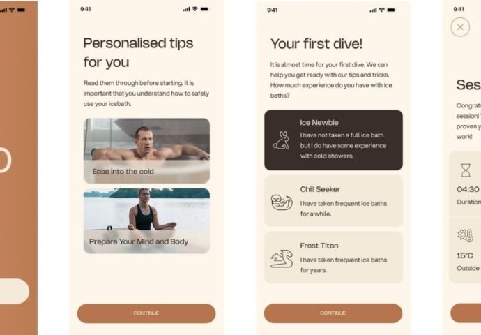 Icetub app homescreen Dawn Technology case